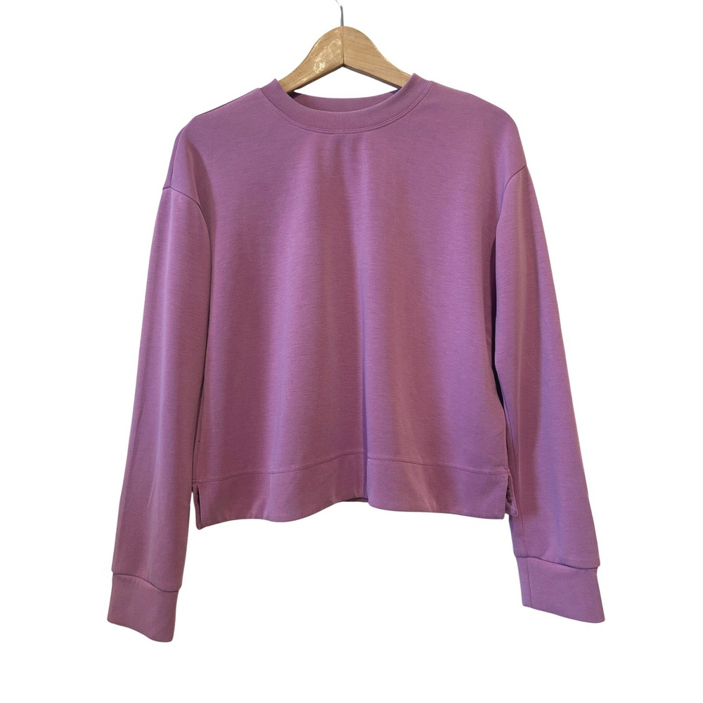 Athleta Sweatshirt Sz S Pinkish Purple Coaster Luxe Pullover Soft Loungewear Gym